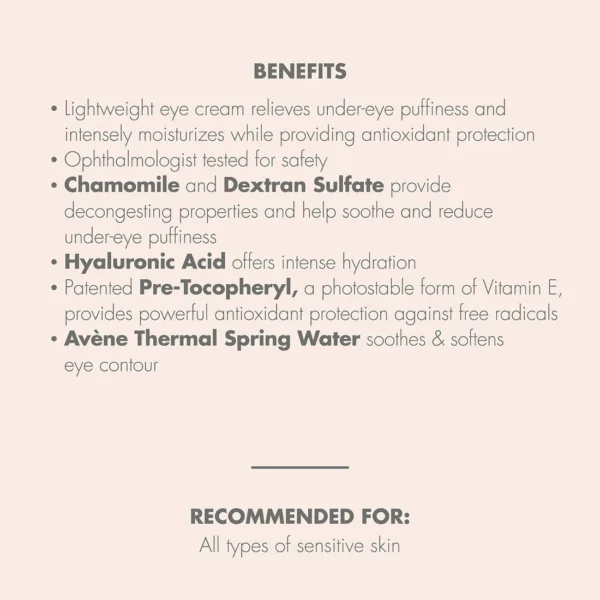 Avene Eau Thermale Soothing Eye Contour Cream 10ml