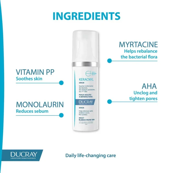 Ducray Keracnyl Serum - Adult Belmish-Prone Skin