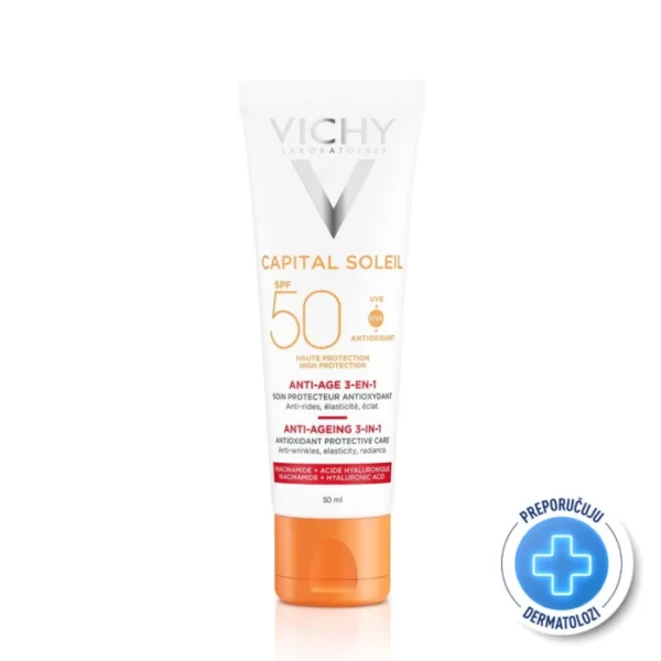 3337875585231_1-700x700 VICHY CAPITAL SOLEIL SUN PROTECTION CREAM WITH ANTI-AGEING EFFECT SPF 50