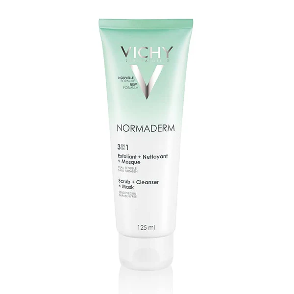 Vichy Normaderm 3 In 1 Scrub + Cleanser + Mask 125ML